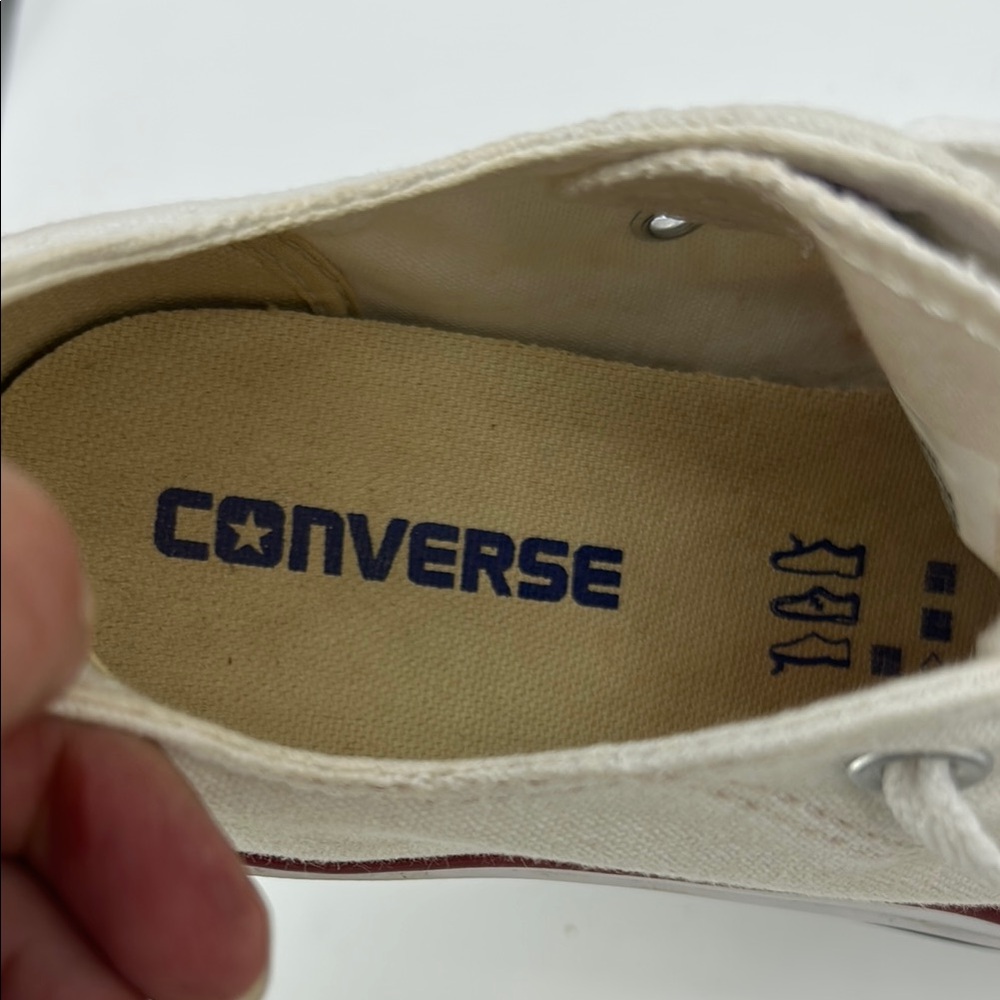 Converse White Sneakers Classic Canvas Low-Top - Picture 2 of 6